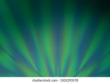 Dark Blue, Green vector bokeh pattern. A completely new color illustration in a bokeh style. The blurred design can be used for your web site.