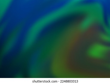 Dark Blue, Green vector bokeh and colorful pattern. Colorful illustration in blurry style with gradient. Brand new style for your business design.