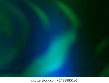 Dark Blue, Green vector bokeh pattern. Glitter abstract illustration with an elegant design. A completely new design for your business.