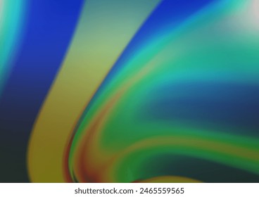 Dark Blue, Green vector bokeh template. Creative illustration in halftone style with gradient. The elegant pattern for brand book.