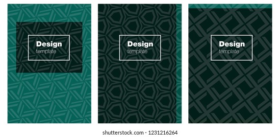 Dark Blue, Green vector brochure for ui, ux design. Blurred decorative design in abstract style with textbox. New design for cover of books.