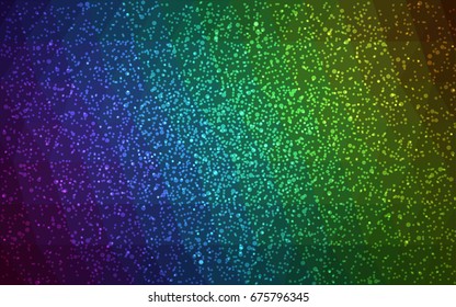 Dark Blue, Green vector christmas postcard low polygon background. Illustration consisting of triangles. Abstract triangular polygonal origami or crystal design of New Year celebration.