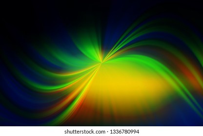 Dark Blue, Green vector colorful blur backdrop. New colored illustration in blur style with gradient. The best blurred design for your business.