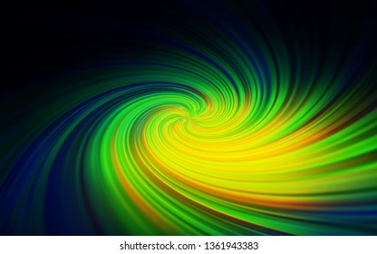 Dark Blue, Green vector colorful blur backdrop. Colorful abstract illustration with gradient. New design for your business.
