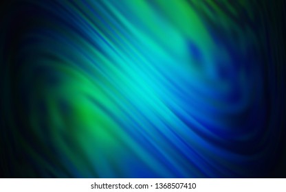 Dark Blue, Green vector colorful abstract background. New colored illustration in blur style with gradient. Blurred design for your web site.