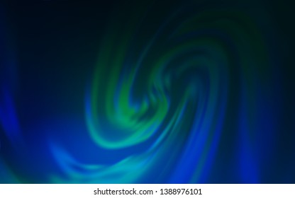 Dark Blue, Green vector colorful abstract texture. A completely new colored illustration in blur style. New way of your design.