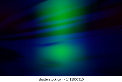 Dark Blue, Green vector colorful abstract texture. Colorful abstract illustration with gradient. The best blurred design for your business.