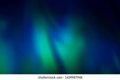 Dark Blue, Green vector colorful blur backdrop. Colorful abstract illustration with gradient. Background for designs.