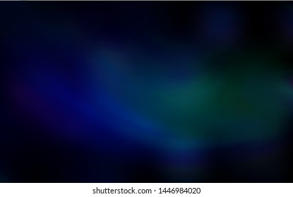 Dark Blue, Green vector colorful abstract background. New colored illustration in blur style with gradient. Background for designs.