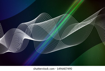 Dark Blue, Green vector colorful abstract background. A completely new colored illustration in blur style. Elegant background for a brand book.