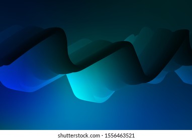 Dark Blue, Green vector colorful abstract background. Modern abstract illustration with gradient. Blurred design for your web site.