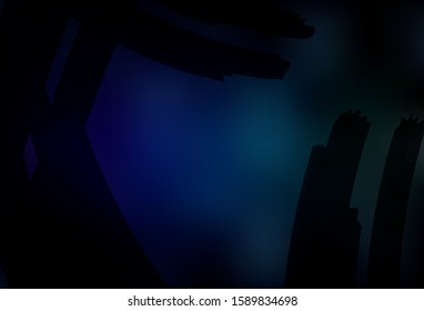Dark Blue, Green vector colorful blur background. Creative illustration in halftone style with gradient. Background for designs.