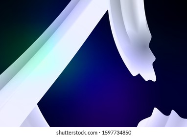 Dark Blue, Green vector colorful abstract texture. Creative illustration in halftone style with gradient. Blurred design for your web site.