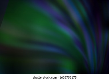 Dark Blue, Green vector colorful blur backdrop. Abstract colorful illustration with gradient. Blurred design for your web site.