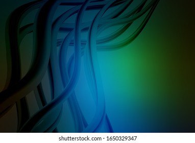 Dark Blue, Green vector colorful blur background. New colored illustration in blur style with gradient. New way of your design.