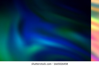 Dark Blue, Green vector colorful abstract background. New colored illustration in blur style with gradient. New style for your business design.