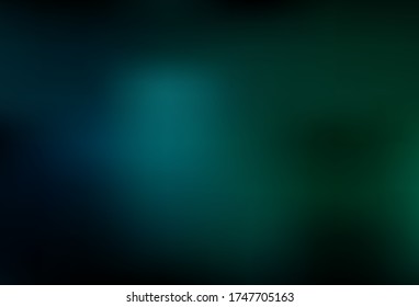 Dark Blue, Green vector colorful abstract background. Colorful abstract illustration with gradient. Blurred design for your web site.