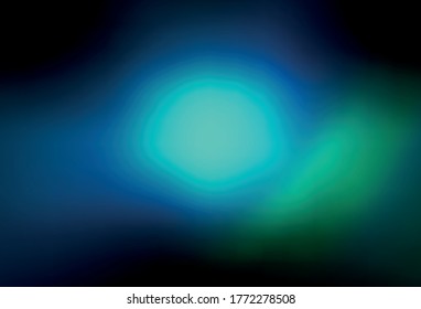 Dark Blue, Green vector colorful blur backdrop. Abstract colorful illustration with gradient. New design for your business.