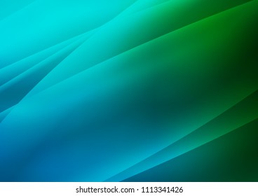 Dark Blue, Green vector cove. Blurred decorative design in simple style with lines. The pattern can be used for busines ad, booklets, leaflets