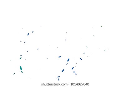 Dark Blue, Green vector cover with rounded stripes. Blurred decorative design in simple style with lines. The template can be used as a background.