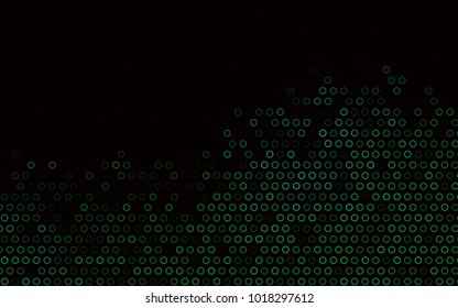 Dark Blue, Green vector  cover with spots. Beautiful colored illustration with blurred circles in nature style. The pattern can be used for aqua ad, booklets.