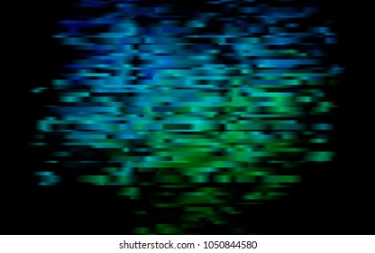 Dark Blue, Green vector cover with long lines. Glitter abstract illustration with colored sticks. The pattern can be used for websites.