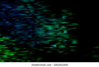 Dark Blue, Green vector cover with long lines. Modern geometrical abstract illustration with staves. The template can be used as a background.