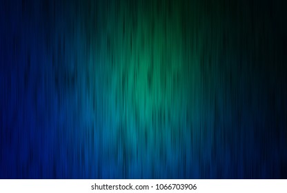 Dark Blue, Green vector cover with long lines. Modern geometrical abstract illustration with staves. The template can be used as a background.