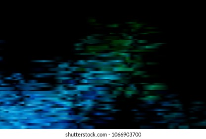 Dark Blue, Green vector cover with long lines. Decorative shining illustration with lines on abstract template. Best design for your ad, poster, banner.