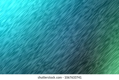 Dark Blue, Green vector cover with long lines. Shining colored illustration with narrow lines. The pattern can be used for busines ad, booklets, leaflets