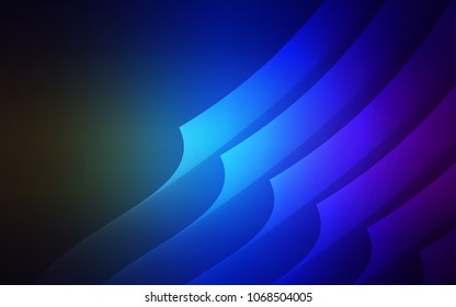 Dark Blue, Green vector cover with stright stripes. Shining colored illustration with sharp stripes. Pattern for ads, posters, banners.
