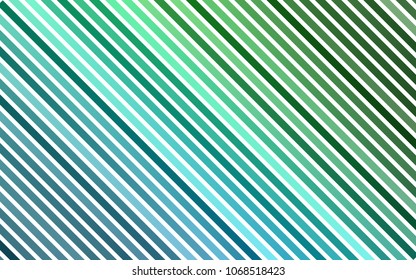 Dark Blue, Green vector cover with long lines. Shining colored illustration with narrow lines. The pattern can be used as ads, poster, banner for commercial.
