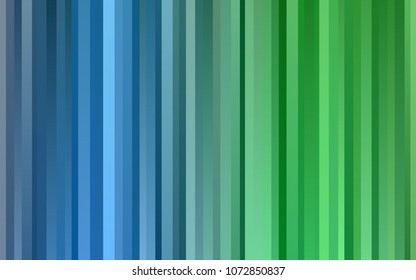 Dark Blue, Green vector cover with long lines. Shining colored illustration with narrow lines. The pattern can be used for websites.