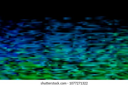 Dark Blue, Green vector cover with long lines. Lines on blurred abstract background with gradient. The pattern can be used for busines ad, booklets, leaflets