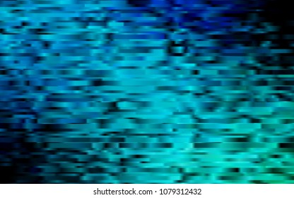 Dark Blue, Green vector cover with long lines. Modern geometrical abstract illustration with staves. The template can be used as a background.