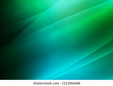 Dark Blue, Green vector cover with long lines. Glitter abstract illustration with colored sticks. Best design for your ad, poster, banner.