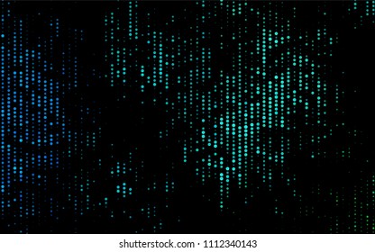 Dark Blue, Green vector  cover with spots. Modern abstract illustration with colorful water drops. Beautiful design for your business natural advert.
