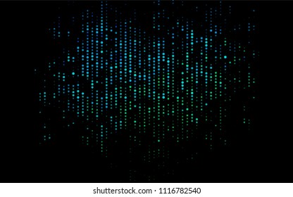 Dark Blue, Green vector  cover with spots. Glitter abstract illustration with blurred drops of rain. Pattern can be used as texture of water, rain drops.