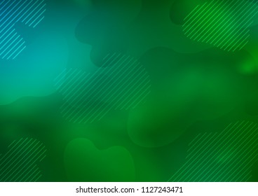 Dark Blue, Green vector cover with long lines. Blurred decorative design in simple style with lines. The pattern can be used for busines ad, booklets, leaflets