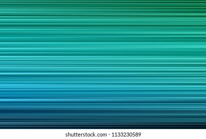 Dark Blue, Green vector cover with long lines. Lines on blurred abstract background with gradient. The pattern can be used for websites.