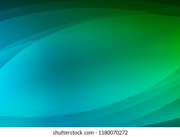 Dark Blue, Green vector cover with long lines. Glitter abstract illustration with colored sticks. Best design for your ad, poster, banner.