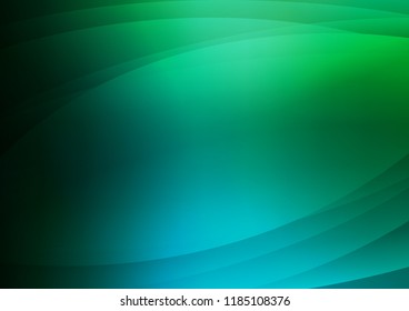 Dark Blue, Green vector cover with long lines. Blurred decorative design in simple style with lines. Best design for your ad, poster, banner.