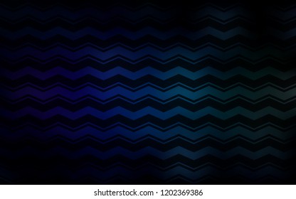Dark Blue, Green vector cover with stright stripes. Colorful shining illustration with lines on abstract template. Best design for your ad, poster, banner.