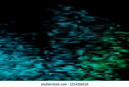 Dark Blue, Green vector cover with long lines. Lines on blurred abstract background with gradient. The pattern can be used as ads, poster, banner for commercial.