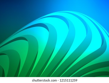 Dark Blue, Green vector cover with long lines. Glitter abstract illustration with colored sticks. The pattern can be used for websites.