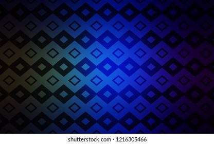Dark Blue, Green vector cover in polygonal style. Illustration with set of colorful rectangles. Pattern for busines ad, booklets, leaflets