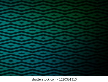 Dark Blue, Green vector cover in polygonal style. Abstract gradient illustration with triangles. Smart design for your business advert.