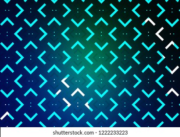 Dark Blue, Green vector cover with long lines. Blurred decorative design in simple style with lines. The template can be used as a background.