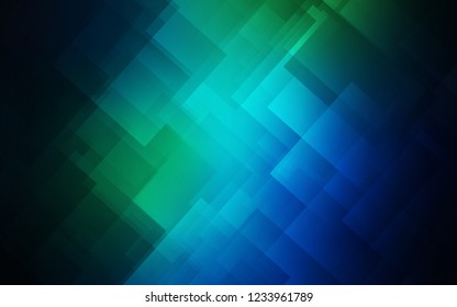 Dark Blue, Green vector cover with stright stripes. Blurred decorative design in simple style with lines. The pattern for ad, booklets, leaflets.