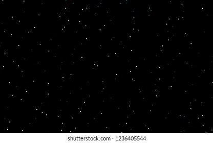 Dark Blue, Green vector cover with small and big stars. Shining colored illustration with stars. The pattern can be used for websites.